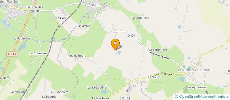 localisation de l'entreprise MONSIEUR ANTOINE DE SANTE HERMINE  VOUHE