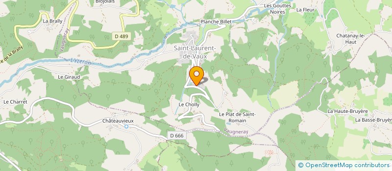 localisation de l'entreprise MONSIEUR ANTOINE DE TUONI  VAUGNERAY