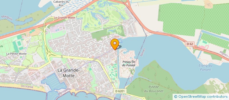 localisation de l'entreprise MONSIEUR ANTOINE DE ZOTTI  LA GRANDE-MOTTE