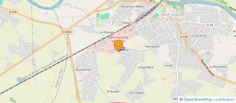localisation de l'entreprise MONSIEUR ANTOINE DEBAR à SAINT-SULPICE-LA-POINTE