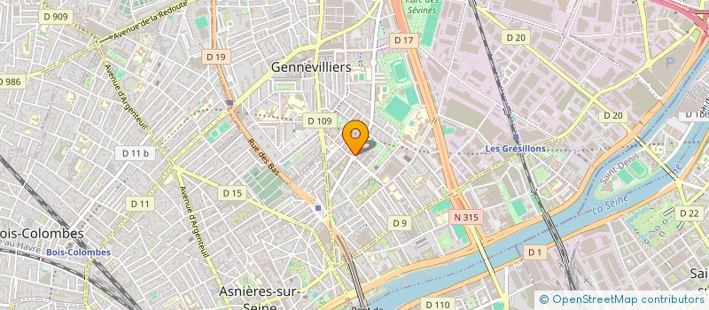 localisation de l'entreprise MONSIEUR ANTOINE DECAILLON à GENNEVILLIERS