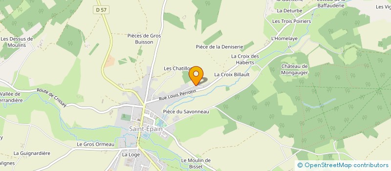 localisation de l'entreprise MONSIEUR ANTOINE DEGONNE  SAINT-EPAIN