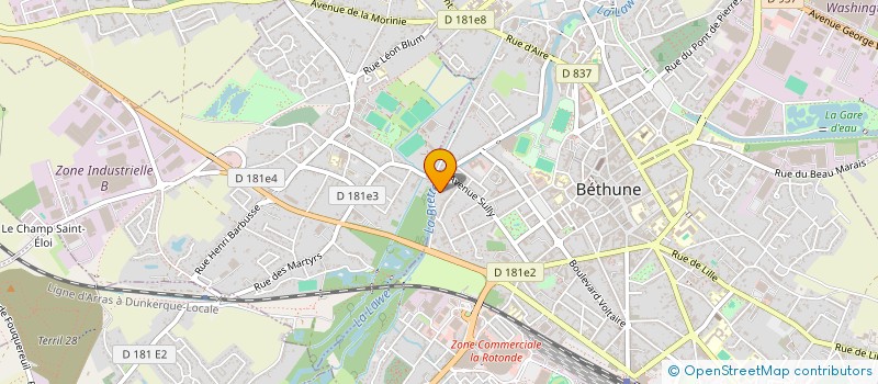 localisation de l'entreprise MONSIEUR ANTOINE DELANNOY à BETHUNE