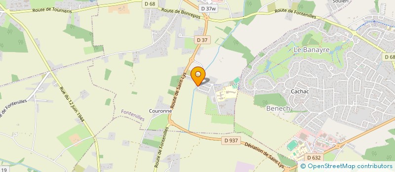 localisation de l'entreprise MONSIEUR ANTOINE DELATTRE  FONTENILLES