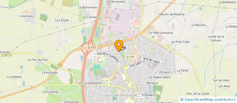 localisation de l'entreprise MONSIEUR ANTOINE DELCOURT  BAIN-DE-BRETAGNE