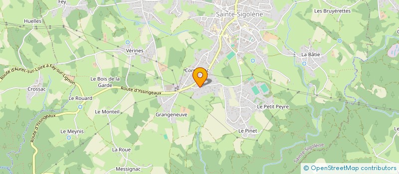 localisation de l'entreprise MONSIEUR ANTOINE DELEAGE  SAINTE-SIGOLENE