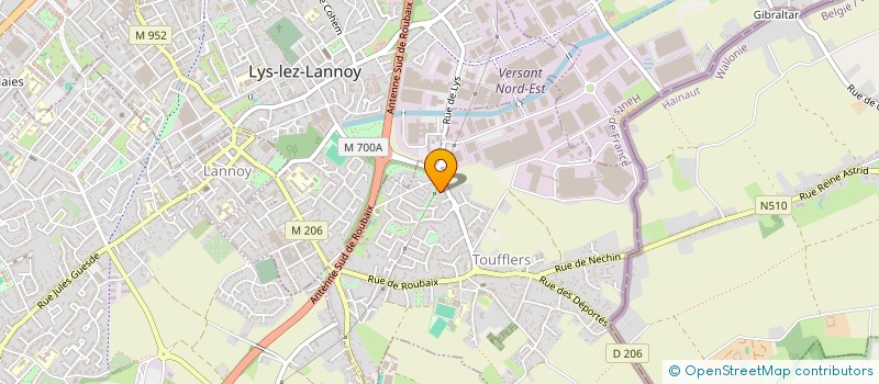 localisation de l'entreprise MONSIEUR ANTOINE DELECLUSE  TOUFFLERS