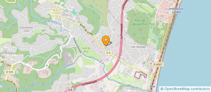 localisation de l'entreprise MONSIEUR ANTOINE DELISSNYDER à BIOT