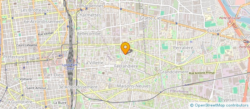 localisation de l'entreprise MONSIEUR ANTOINE DELOCHE  VILLEURBANNE