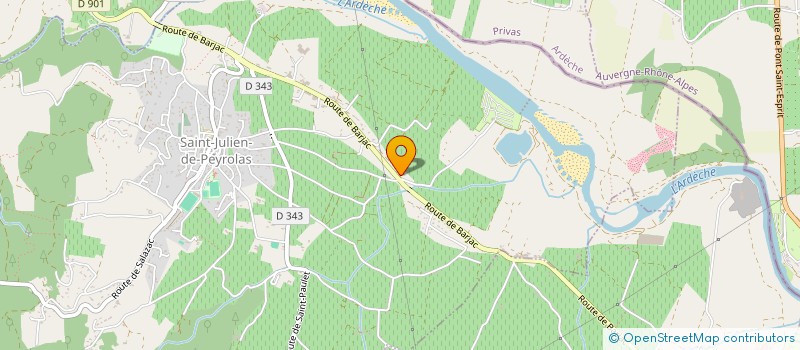 localisation de l'entreprise MONSIEUR ANTOINE DELPORTE  SAINT-JULIEN-DE-PEYROLAS