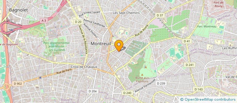 localisation de l'entreprise MONSIEUR ANTOINE DENIS à MONTREUIL