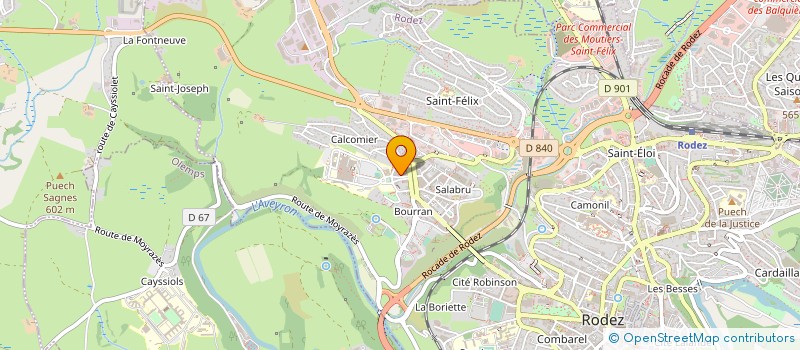 localisation de l'entreprise MONSIEUR ANTOINE DENIS à RODEZ