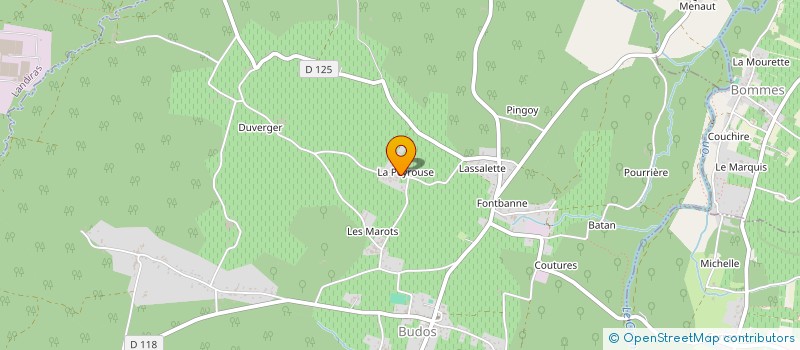 localisation de l'entreprise MONSIEUR ANTOINE DEPIERRE  BUDOS