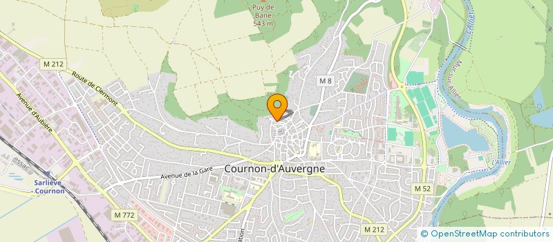 localisation de l'entreprise MONSIEUR ANTOINE DESCHAMPS à COURNON-D'AUVERGNE