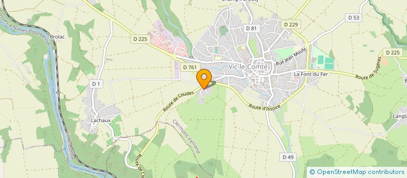 localisation de l'entreprise MONSIEUR ANTOINE DESFORGES  VIC-LE-COMTE