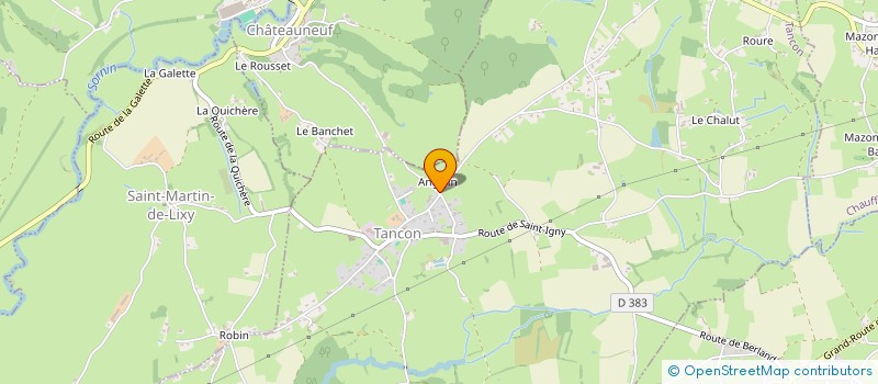 localisation de l'entreprise MONSIEUR ANTOINE DESGRANGES  TANCON