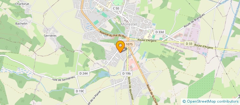 localisation de l'entreprise MONSIEUR ANTOINE DESMET  MORESTEL