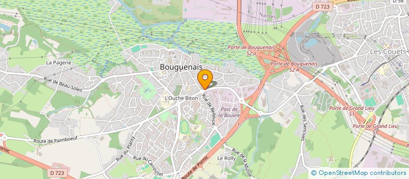 localisation de l'entreprise MONSIEUR ANTOINE DESPORTES  BOUGUENAIS