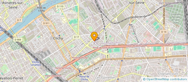 localisation de l'entreprise MONSIEUR ANTOINE DESSERREY à CLICHY
