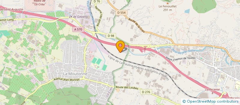 localisation de l'entreprise MONSIEUR ANTOINE DEVIN  LA CRAU