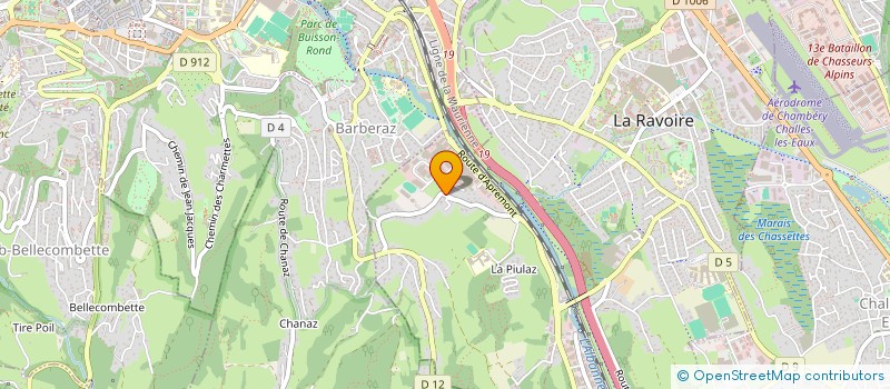 localisation de l'entreprise MONSIEUR ANTOINE DI BENEDETTO  LA RAVOIRE