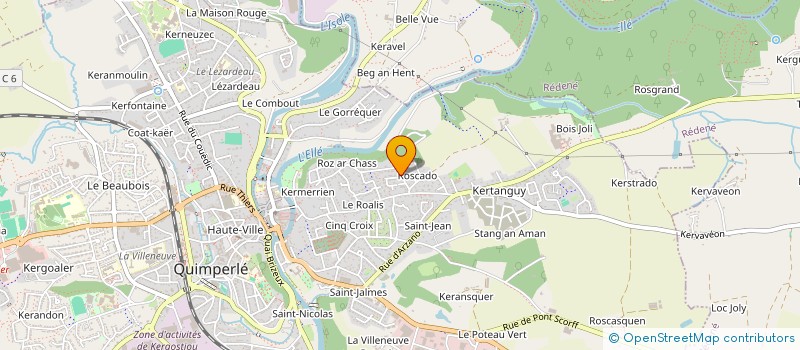 localisation de l'entreprise MONSIEUR ANTOINE DOARE  QUIMPERLE