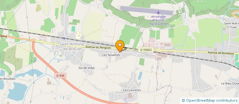 localisation de l'entreprise MONSIEUR ANTOINE DOMINIQUE  SAINT-ANTOINE-DE-BREUILH