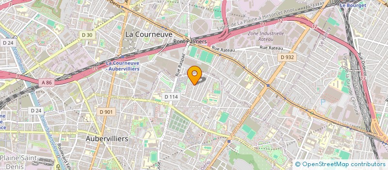 localisation de l'entreprise MONSIEUR ANTOINE DONATELLA  AUBERVILLIERS