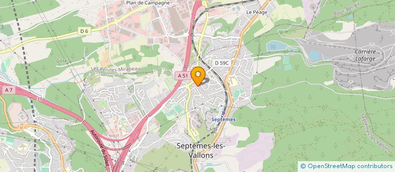 localisation de l'entreprise MONSIEUR ANTOINE DOUMENJOU à SEPTEMES-LES-VALLONS
