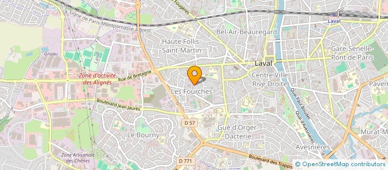 localisation de l'entreprise MONSIEUR ANTOINE DU PLESSIS D'ARGENTRE à LAVAL