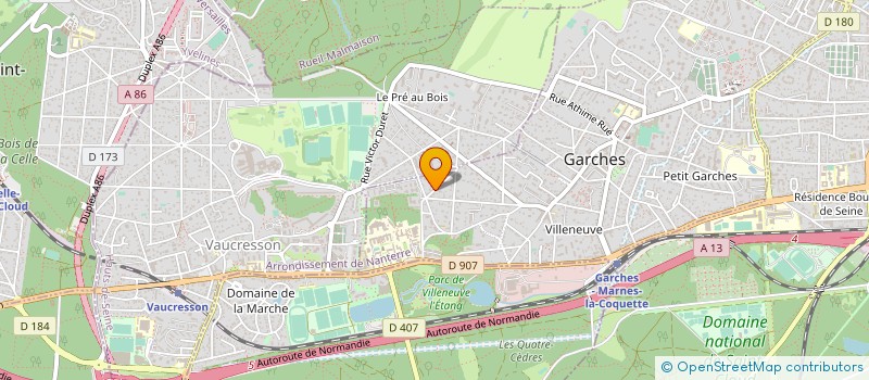 localisation de l'entreprise MONSIEUR ANTOINE DUARTE DE AZEVEDO à GARCHES