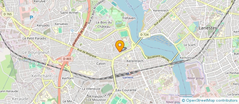 localisation de l'entreprise MONSIEUR ANTOINE DUBOIS  LORIENT