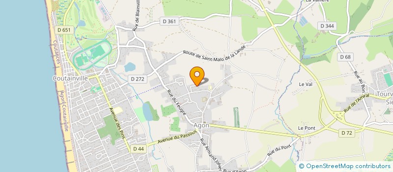 localisation de l'entreprise MONSIEUR ANTOINE DUBOSQ  AGON-COUTAINVILLE