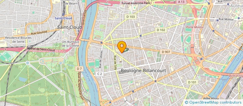 localisation de l'entreprise MONSIEUR ANTOINE DUBOT à BOULOGNE-BILLANCOURT