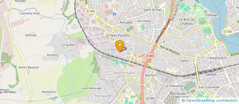 localisation de l'entreprise MONSIEUR ANTOINE DUCHESNAY  LORIENT