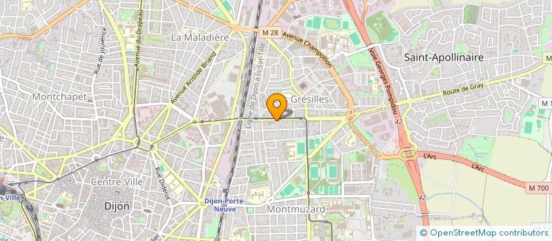 localisation de l'entreprise MONSIEUR ANTOINE DUFEU  DIJON