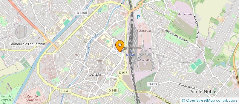 localisation de l'entreprise MONSIEUR ANTOINE DUFLOT  DOUAI