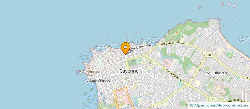 localisation de l'entreprise MONSIEUR ANTOINE DUJARDIN à CAYENNE