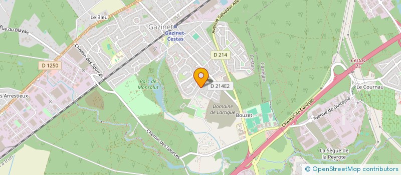 localisation de l'entreprise MONSIEUR ANTOINE DURAND  GRADIGNAN