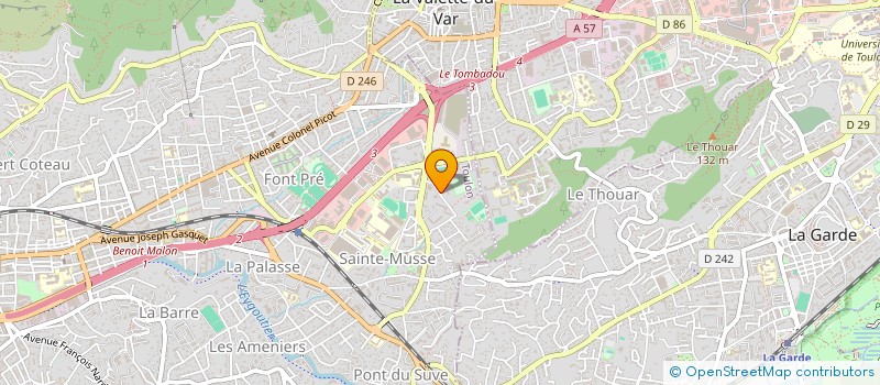 localisation de l'entreprise MONSIEUR ANTOINE DUVAL  TOULON