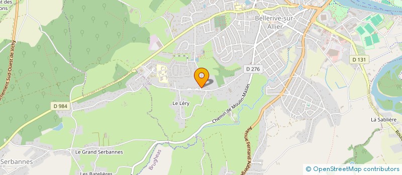 localisation de l'entreprise MONSIEUR ANTOINE DUVERGER  BELLERIVE-SUR-ALLIER