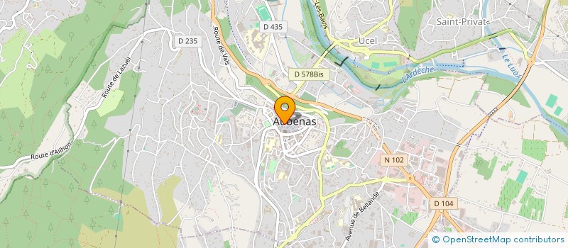 localisation de l'entreprise MONSIEUR ANTOINE ENAULT à AUBENAS