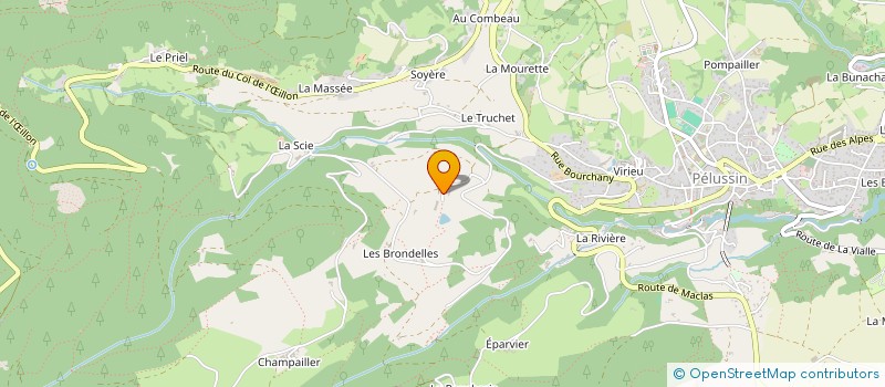 localisation de l'entreprise MONSIEUR ANTOINE EPARVIER  PELUSSIN