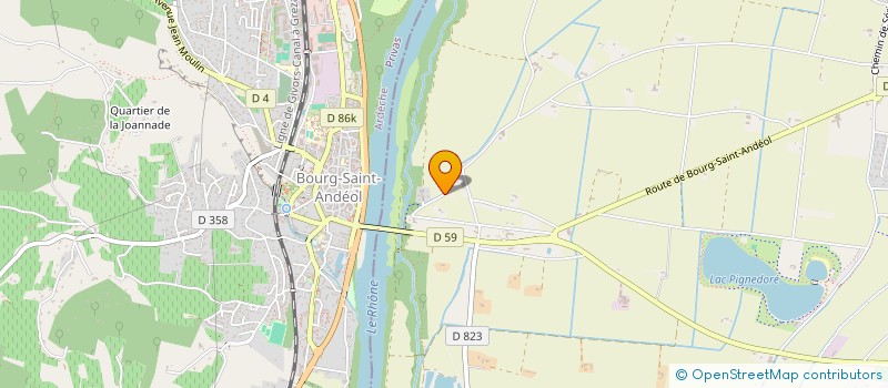 localisation de l'entreprise MONSIEUR ANTOINE ESBERT  PIERRELATTE