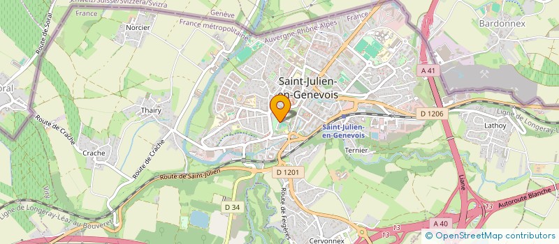 localisation de l'entreprise MONSIEUR ANTOINE ESTEVES DA SILVA  SAINT-JULIEN-EN-GENEVOIS