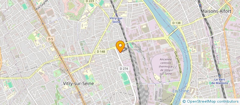 localisation de l'entreprise MONSIEUR ANTOINE EVENNOU  VITRY-SUR-SEINE