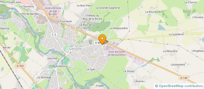 localisation de l'entreprise MONSIEUR ANTOINE EVIN  GETIGNE