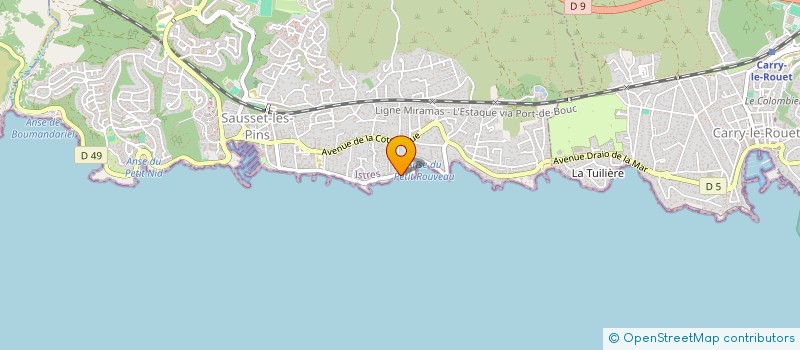 localisation de l'entreprise MONSIEUR ANTOINE FALCONE  SAUSSET-LES-PINS