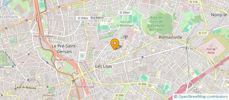 localisation de l'entreprise MONSIEUR ANTOINE FAUCHERON à LES LILAS