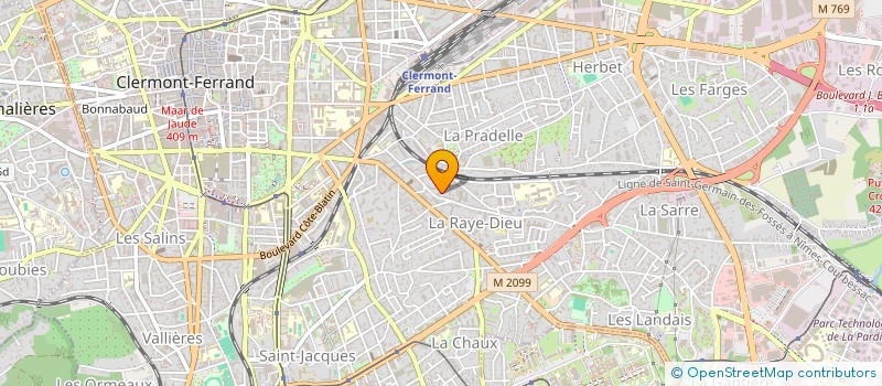 localisation de l'entreprise MONSIEUR ANTOINE FAURY  CLERMONT-FERRAND